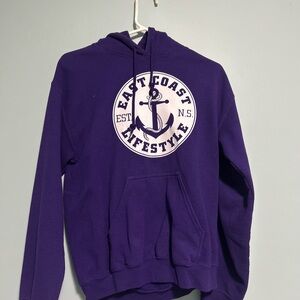 purple hoodie